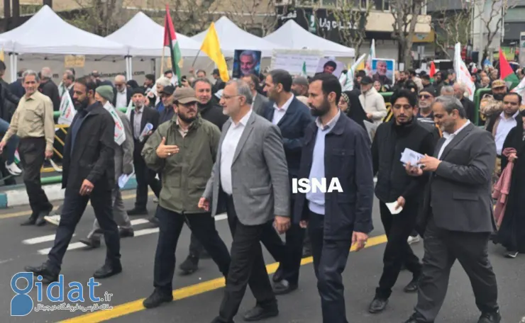 تصاویری از چهره های سیاسی در راهپیمایی روز قدس