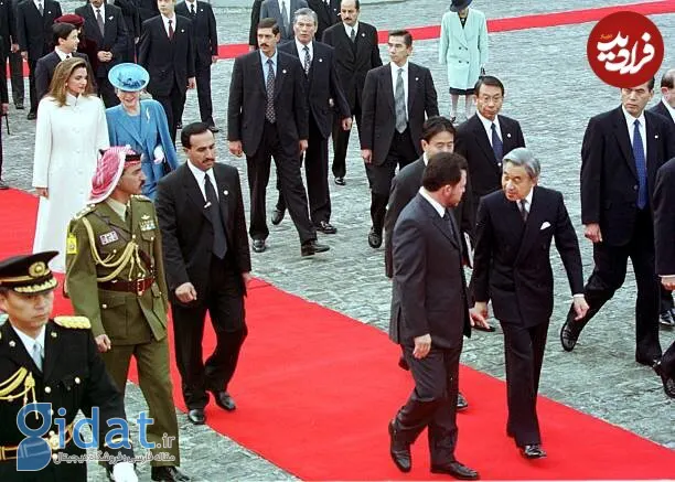 تصویر ملکه اردن در کاخ آکاساکا در توکیو، ۱۹۹۹