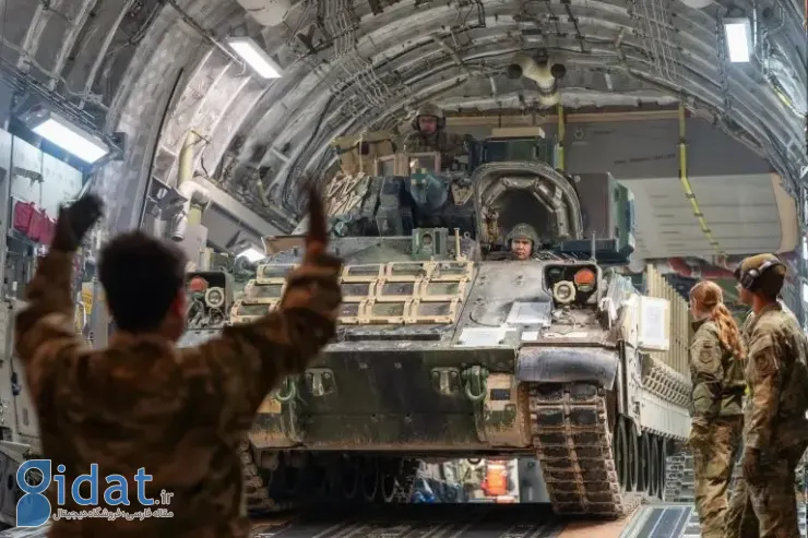 ارتش آمریکا خودروهای سنگین جنگی به خاورمیانه اعزام کرد