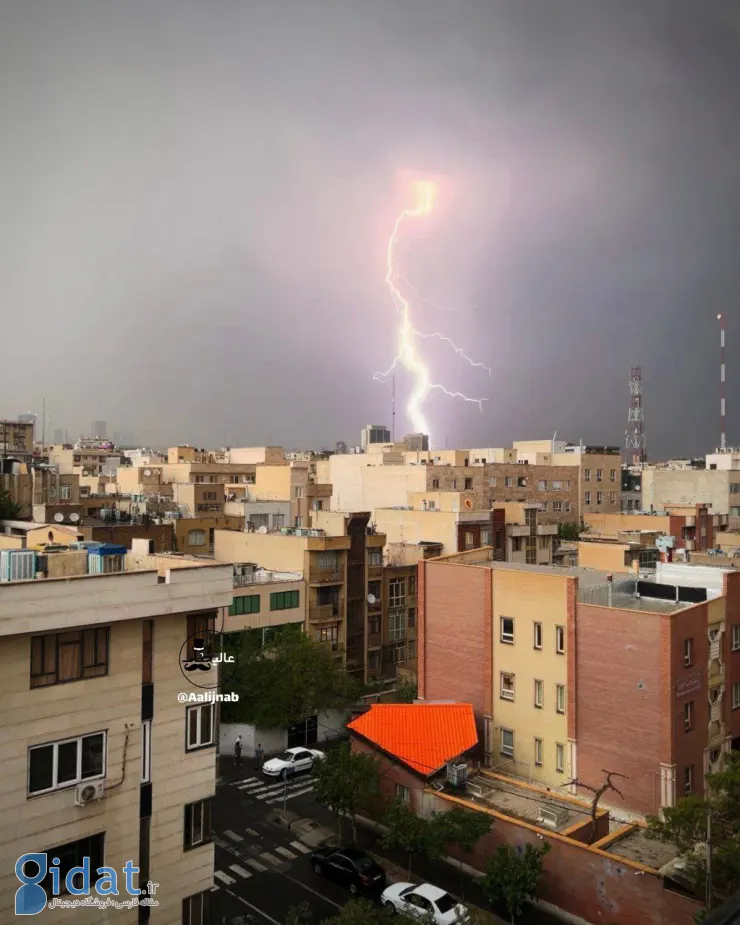 آسمان خشمگین، امشب مردم تهران را غافلگیر کرد