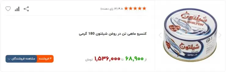 افزایش 65 درصدی قیمت ماهی تن