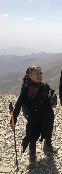 بانوی کوهنورد ۹۰ ساله، شگفتی‌ساز ورزش ایران شد
