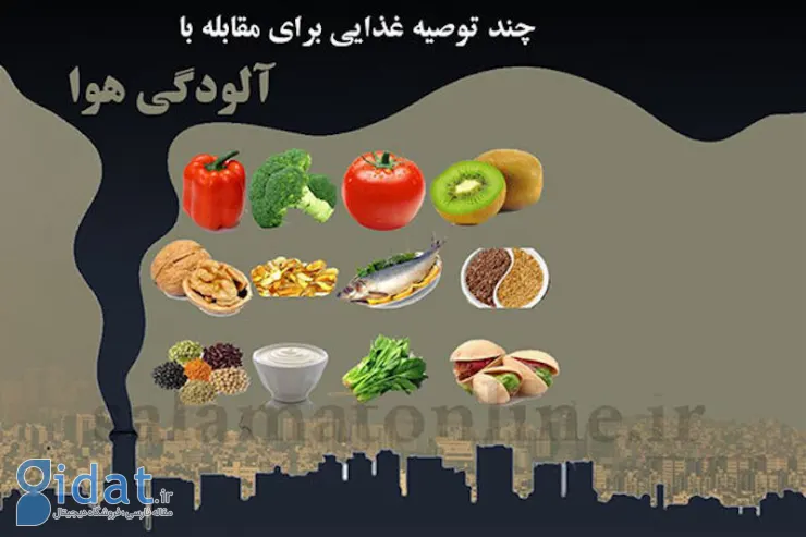 در زمان آلودگی هوا چه بخوریم و چه نخوریم؟