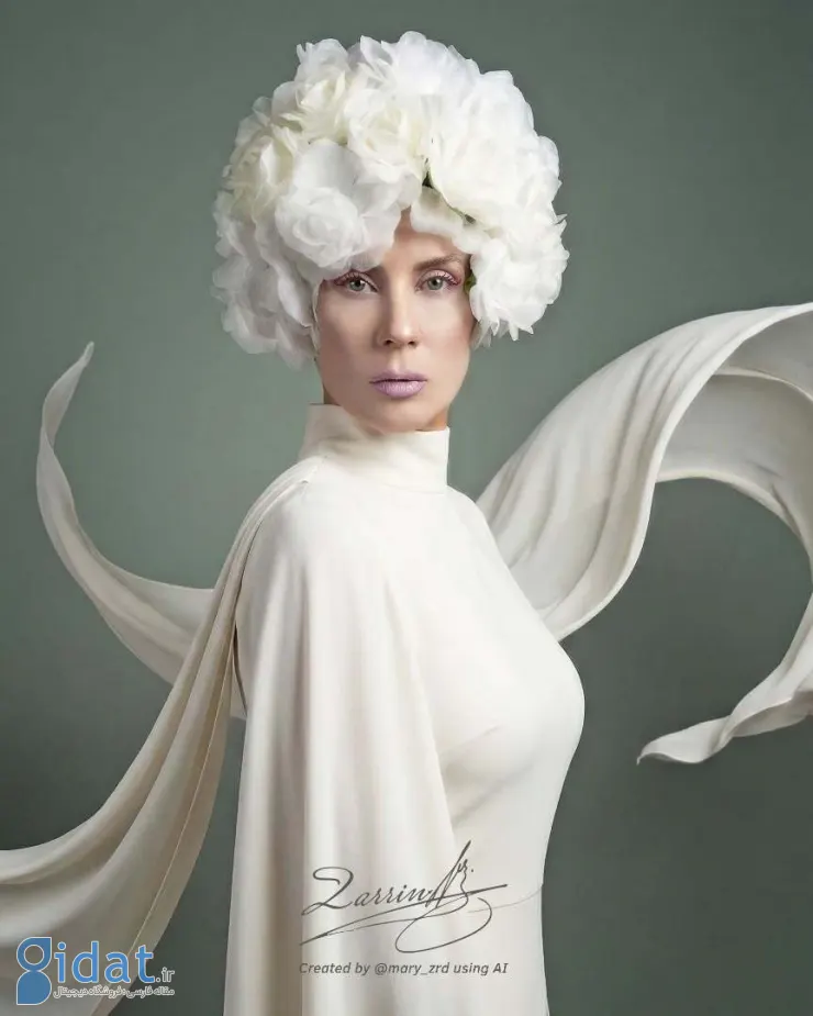 پرتره هنری سارا بهرامی در قالب یک الهه