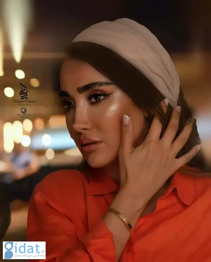 درخشش پاییزی بهاره افشاری با میکاپ شاین