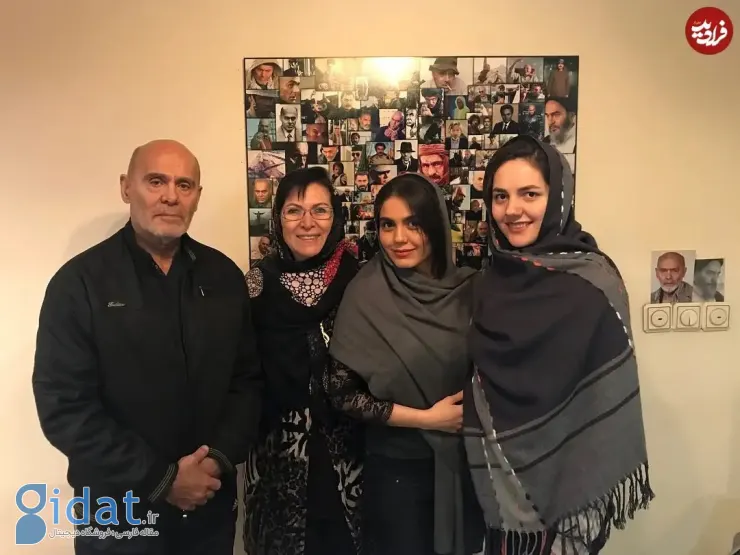 جمشید هاشم‌پور به همراه دختر و همسرش، ۱۳۹۶