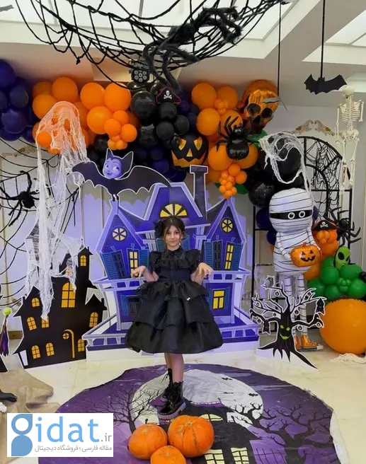 جشن هالووین دختر بیرانوند به سبک «ونزدی»