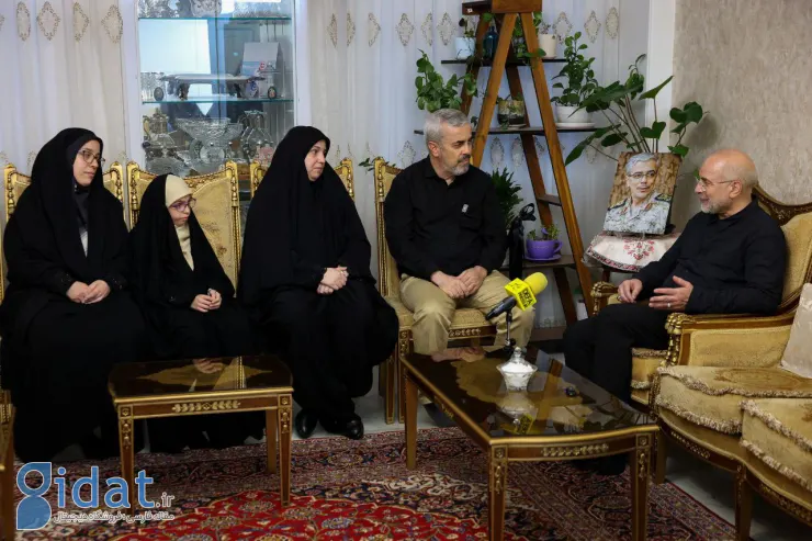 دیدار قالیباف با خانواده شهید باقری