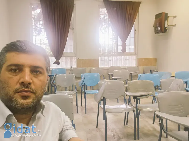 عکسی تکان دهنده از یک استاد دانشگاه در کلاس درسش