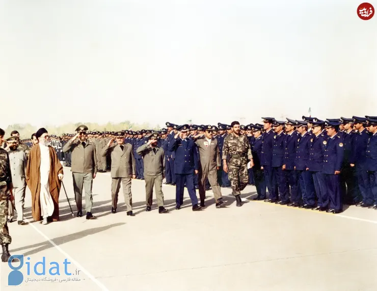 بازدید رهبر انقلاب و منصور ستاری از نیروی هوایی؛ دهه ۶۰