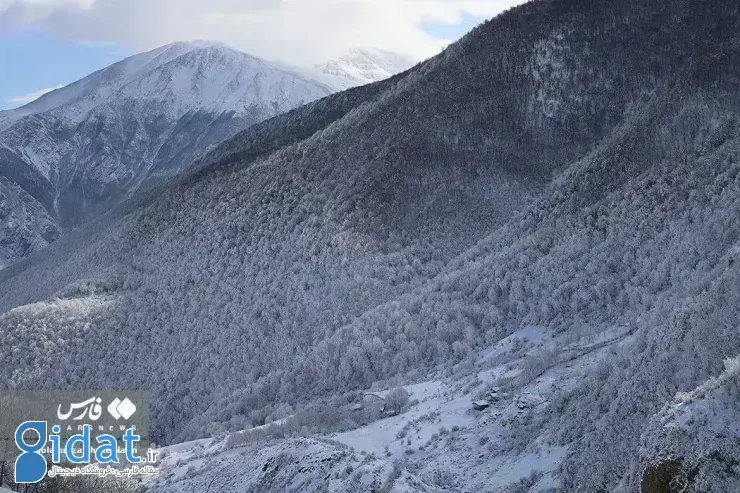 چهره زیبای برفی کوه چالوس