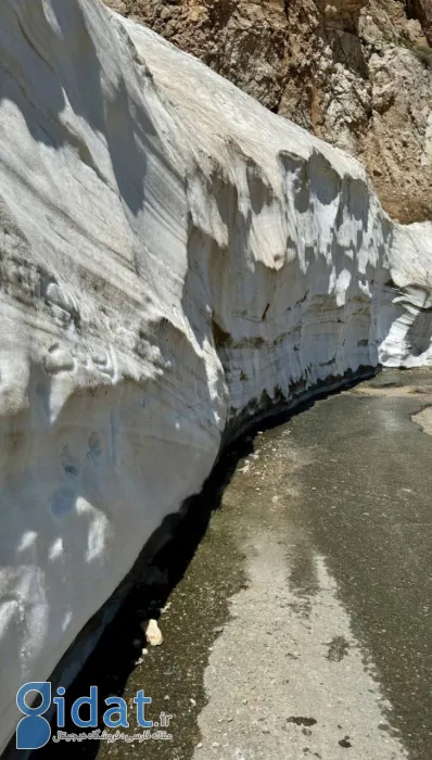 حجم حیرت‌انگیز برف تابستانی در این نقطه از کشور