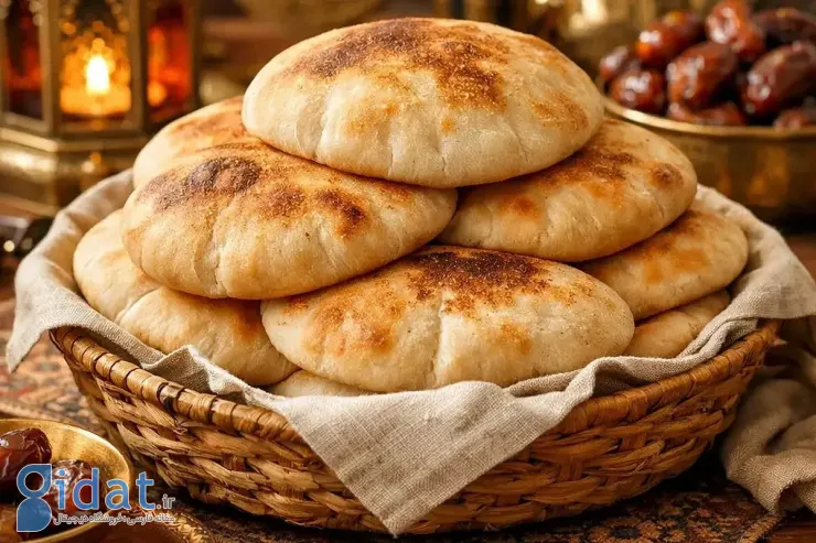 هنر پخت نان عربی در ماهیتابه؛ ویژه ماه رمضان