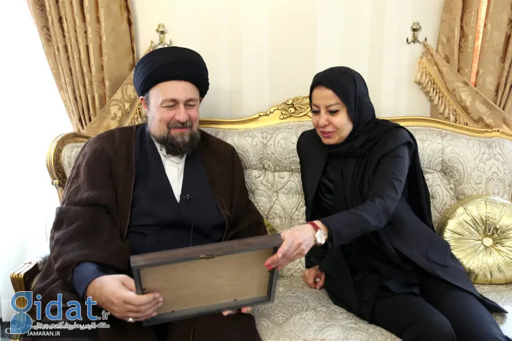 سید حسن خمینی در منزل سفیر فلسطین در ایران
