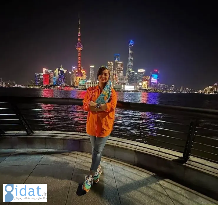 عکس های نفیسه روشن در شانگهای چین