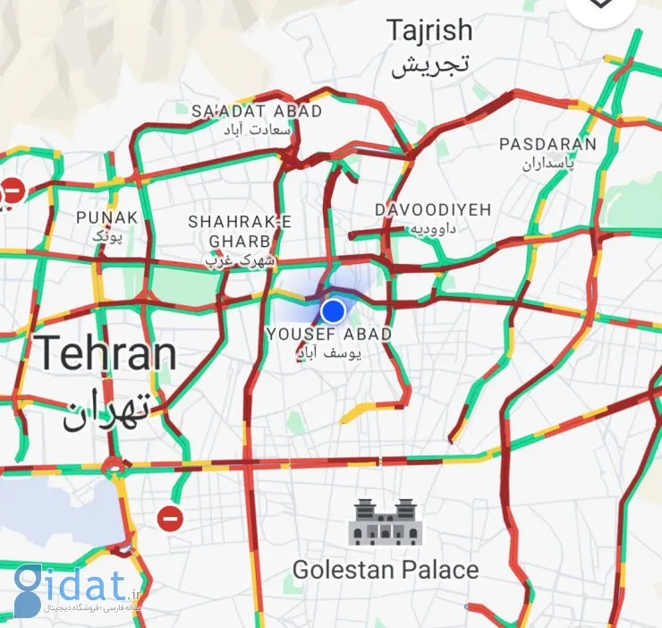 ترافیک شبانه خیابان های تهران را مسدود کرد