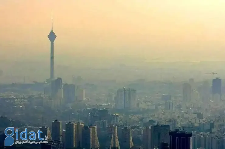 تصویری از شاخص آلودگی در مناطق مختلف تهران