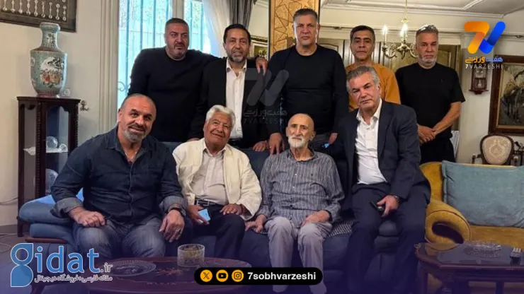 علی دایی و حمید استیلی در خانه قدیمی فوتبال در تهران