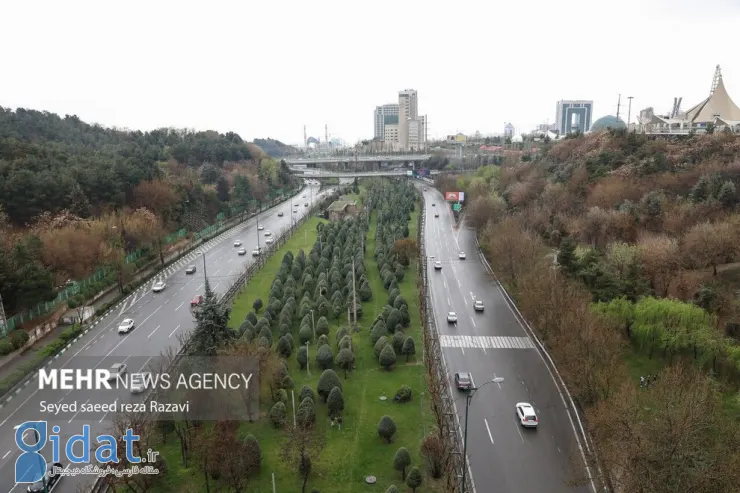 خیابان‌های خلوت تهران در نوروز ۱۴۰۲ 