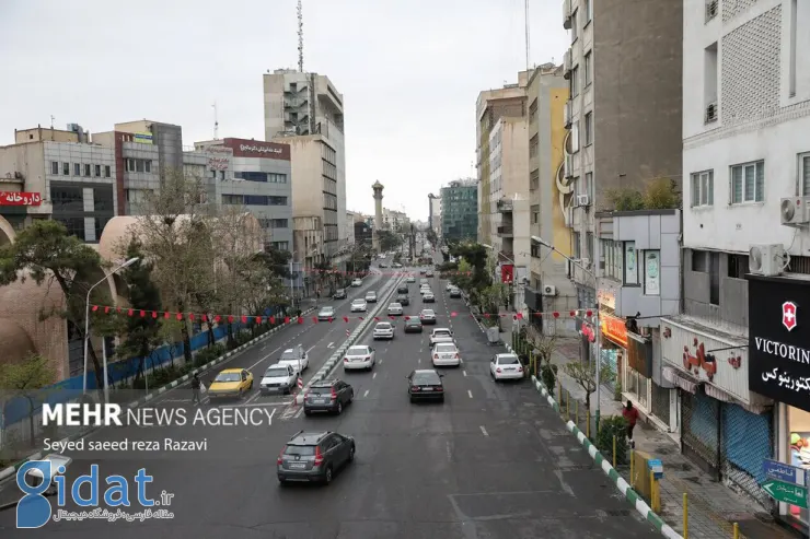 خیابان‌های خلوت تهران در نوروز ۱۴۰۲ 