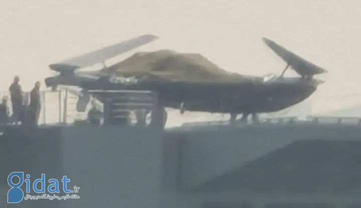 شکار یک پهپاد رادارگریز بر روی عرشه ناو هواپیمابر