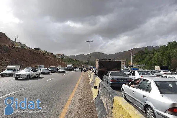 جاده کندوان به سمت تهران یک طرفه شد