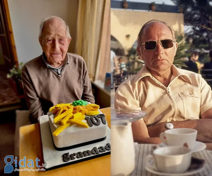 پیرمرد 107 ساله راز عمر طولانی خود را فاش کرد