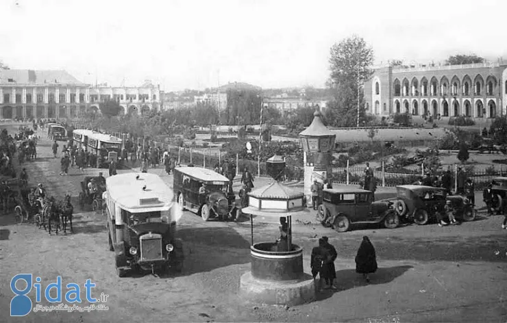تصویری کمیاب از میدان توپخانه در زمان قاجار
