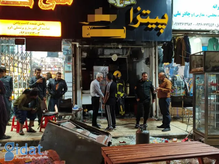 انفجار مهیب در یک پیتزا فروشی در بندرعباس حادثه آفرید