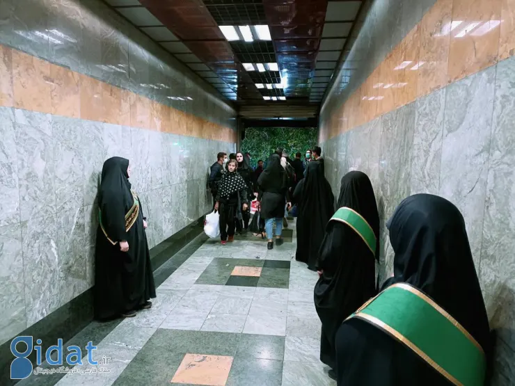 تصویر تبلیغات ممنوعیت حجاب مترو تهران