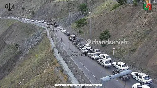 عکسی از مسافران شمال که در ترافیک ناجور گیر افتادند