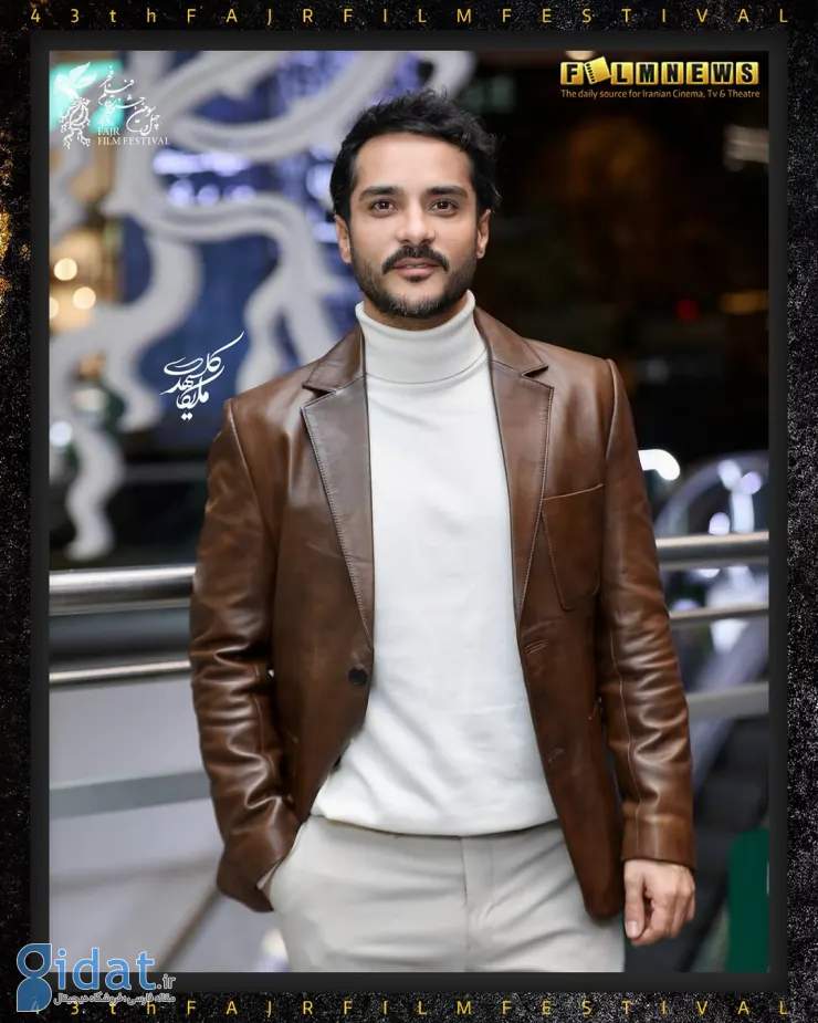 ساعد سهیلی با لباسی جذاب به جشنواره فجر آمد