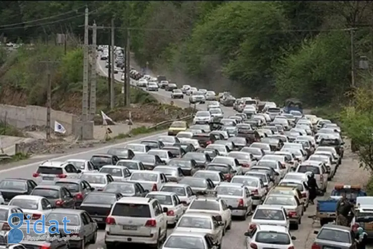 ترافیک در جاده‌های شمال سنگین شد