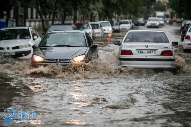 تشدید بارندگی ها و احتمال وقوع سیل در 10 استان