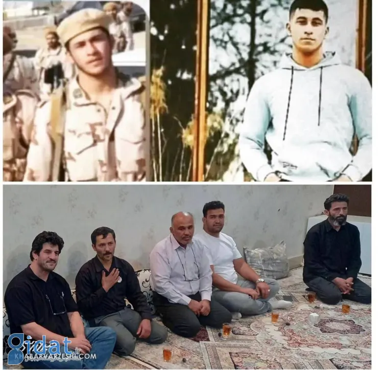 ادای احترام خادم به خانواده سرباز شهید وطن 