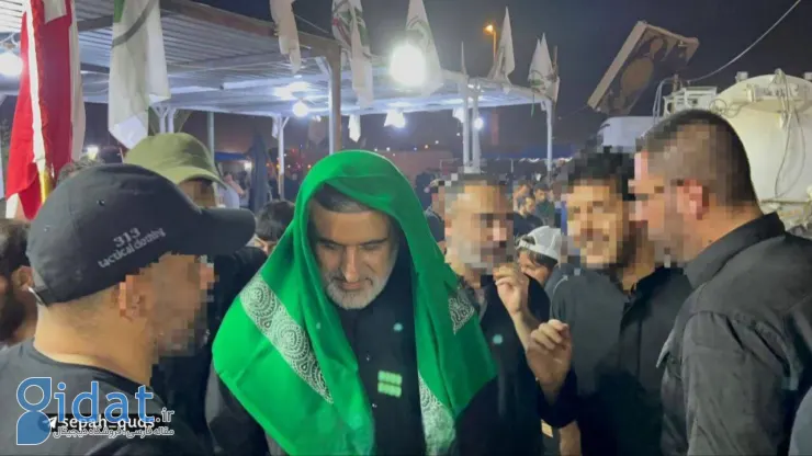 شهید سرلشکر حاجی زاده در پیاده روی اربعین