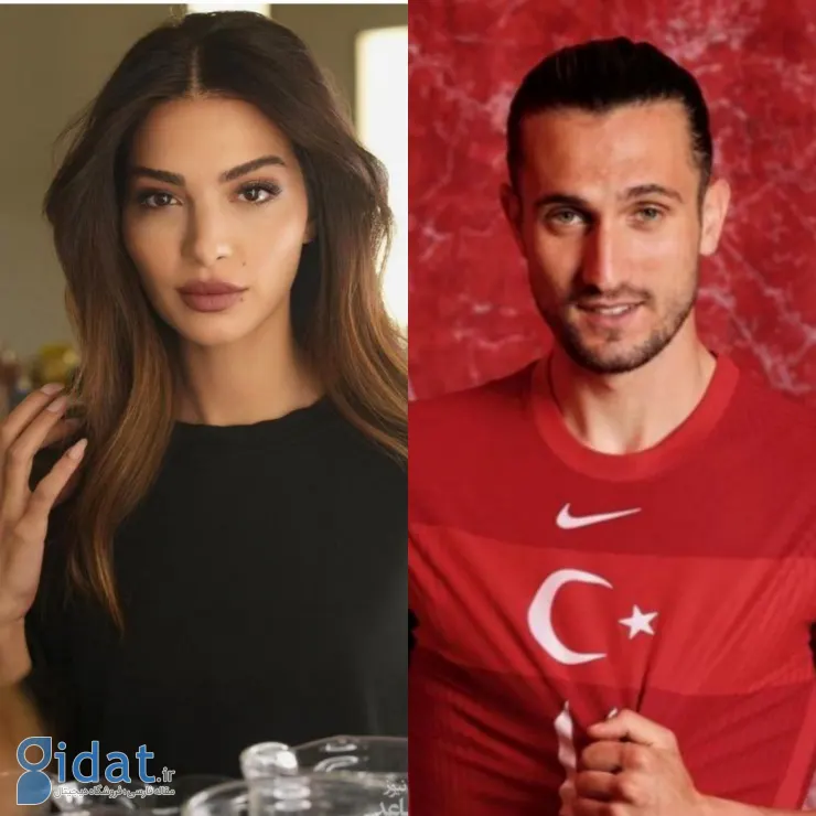 عکس ازدواج بازیگر زیبای ترکیه ای با فوتبالیست