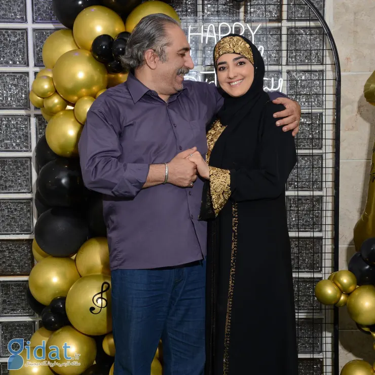 عکس عاشقانه مجری معروف تلویزیون در کنار همسرش