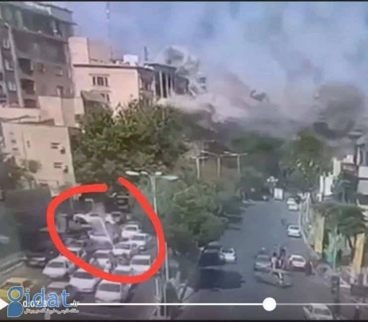 تصویر واضح از موشکی که به تجریش برخورد کرد