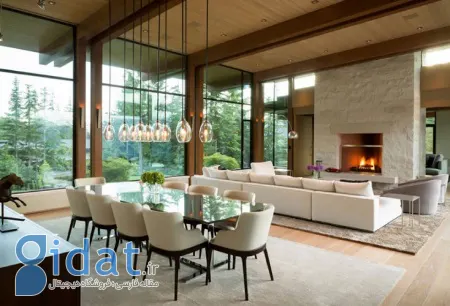 چیدمان بخش های مختلف خانه به سبک معاصر