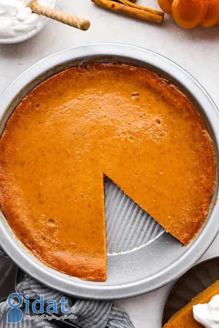 مراحل درست کردن پای کدوحلوایی بدون خمیر