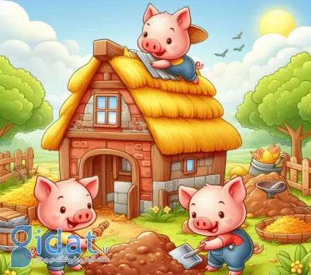 داستان زیبا و آموزنده سه خوک کوچولو