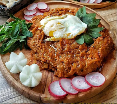 دستور تهیه میرزا قاسمی رژیمی غذای سنتی و خوشمزه شمال