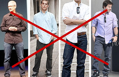 10 اشتباه که هنوز مردان در لباس پوشیدن انجام می دهند