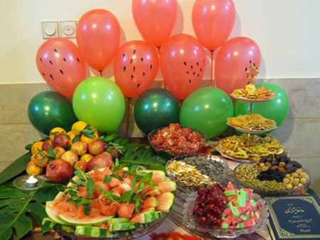 دکوراسیون شب یلدا