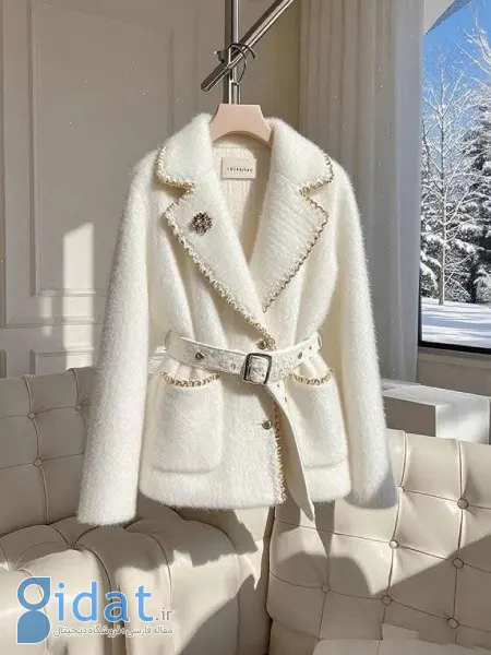 استایل پالتوی سفید به رنگ مد سال 2026