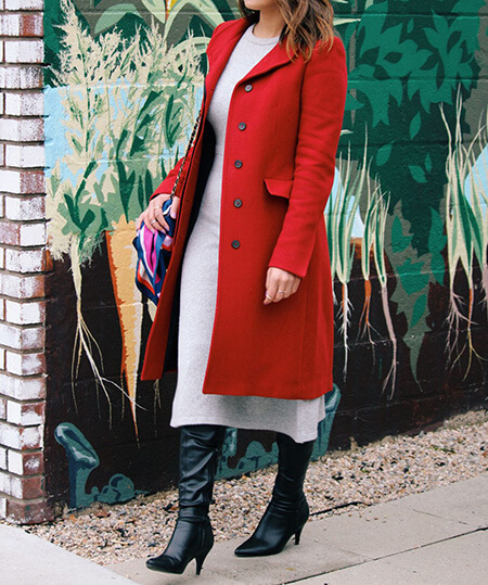 بهترین رنگ برای ست مانتو قرمز