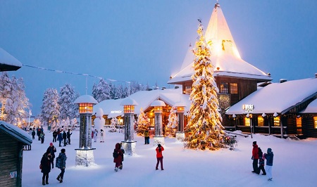 آشنایی با دهکده بابانوئل در رووانیمی در لاپلند فنلاند قطب شمال