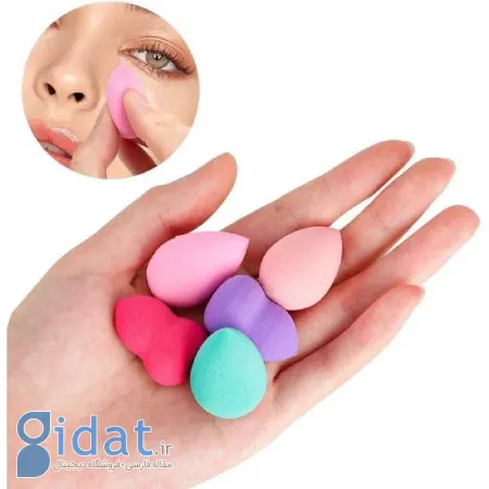 اسفنج آرایشی برای کرم پودر مایع