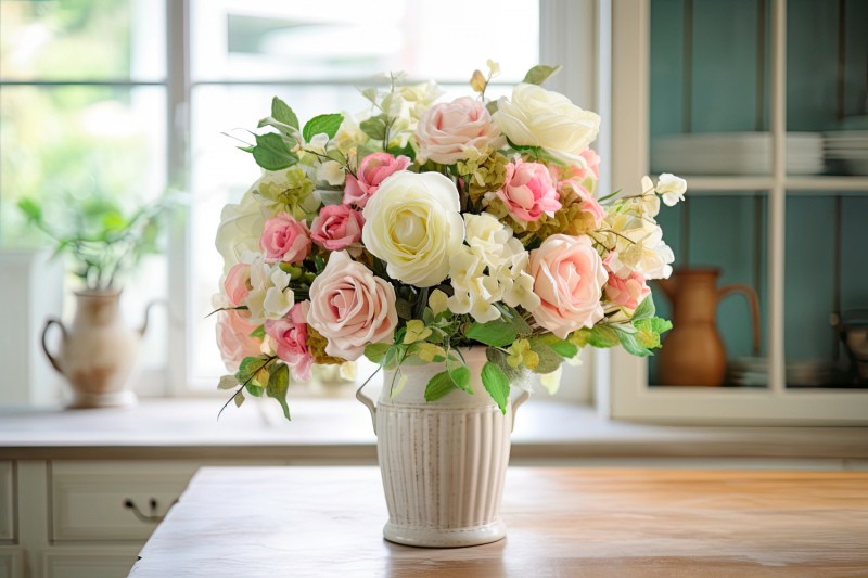 استفاده از گل و گلدان به عنوان عنصر تزئینی در دکوراسیون داخلی